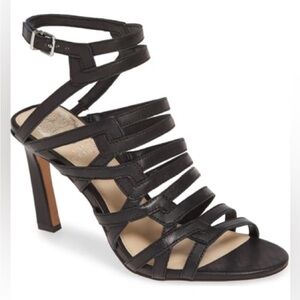 VINCE CAMUTO Black Strappy Heels